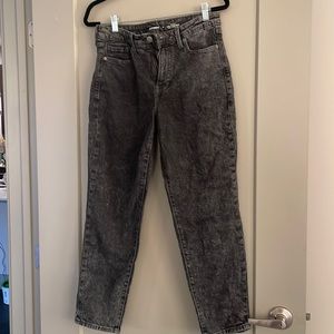 Black Acid Washed Jeans